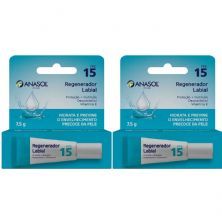 Kit 2X Lip Care Regenerador Labial - 7,5g FPS 15 - Anasol