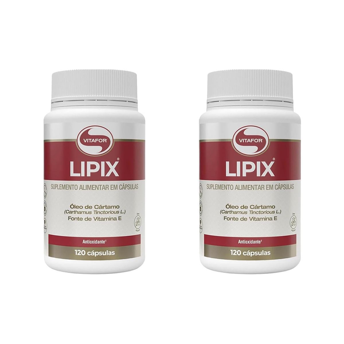 Kit 2X - Lipix �leo de C�rtamo - 120 C�psulas - Vitafor