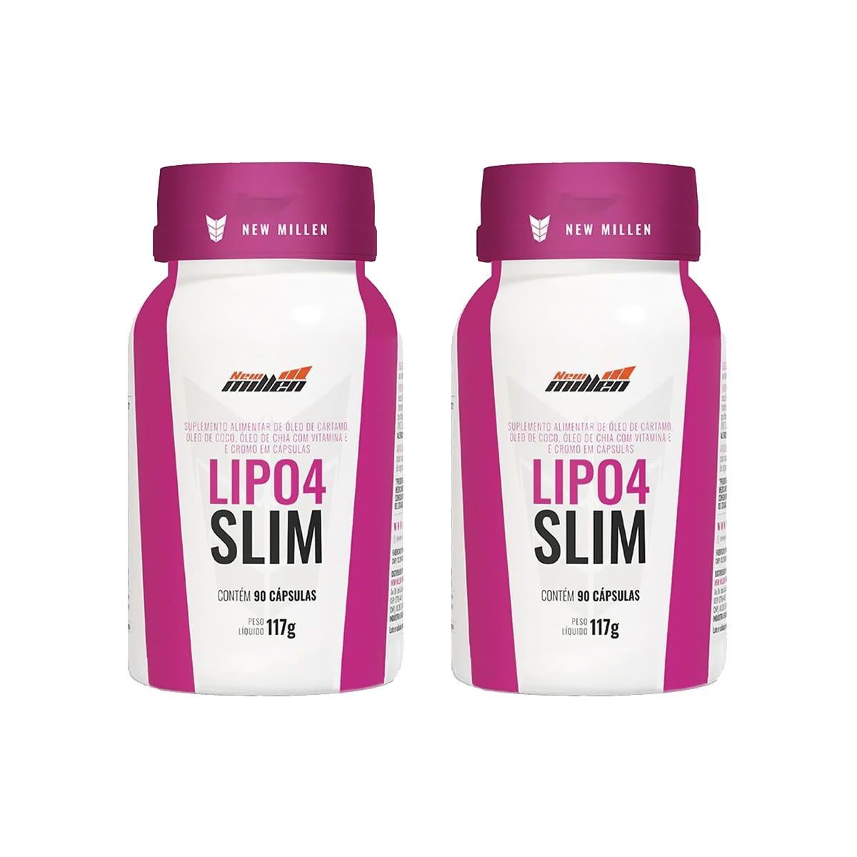 Kit 2X Lipo 4 Slim - 90 C�psulas - New Millen