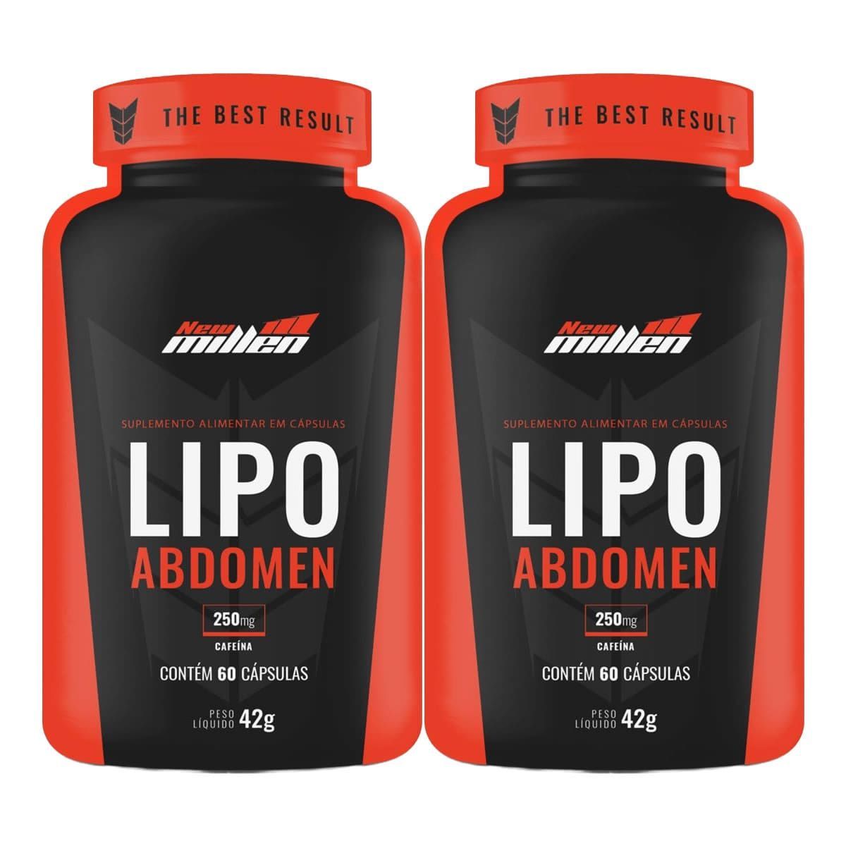 Kit 2X Lipo Abd�men - 60 C�psulas - New Millen