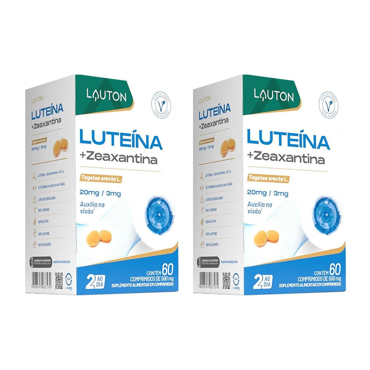 Kit 2X Luteina + Zeaxantina - 60 Comprimidos - Lauton Nutrition