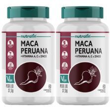 Kit 2X Maca Peruana com Vitamina A, C e Zinco - 60 Comprimidos - Nutralin