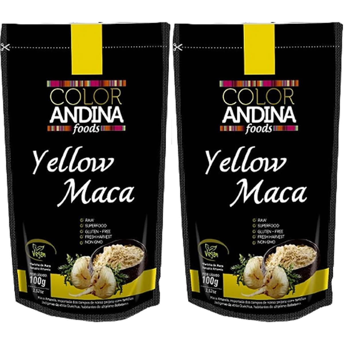 Kit 2X Maca Peruana Yellow - 100g - Color Andina