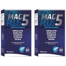 Kit 2X Mag Plus 5 - 60 C�psulas - Herbamed