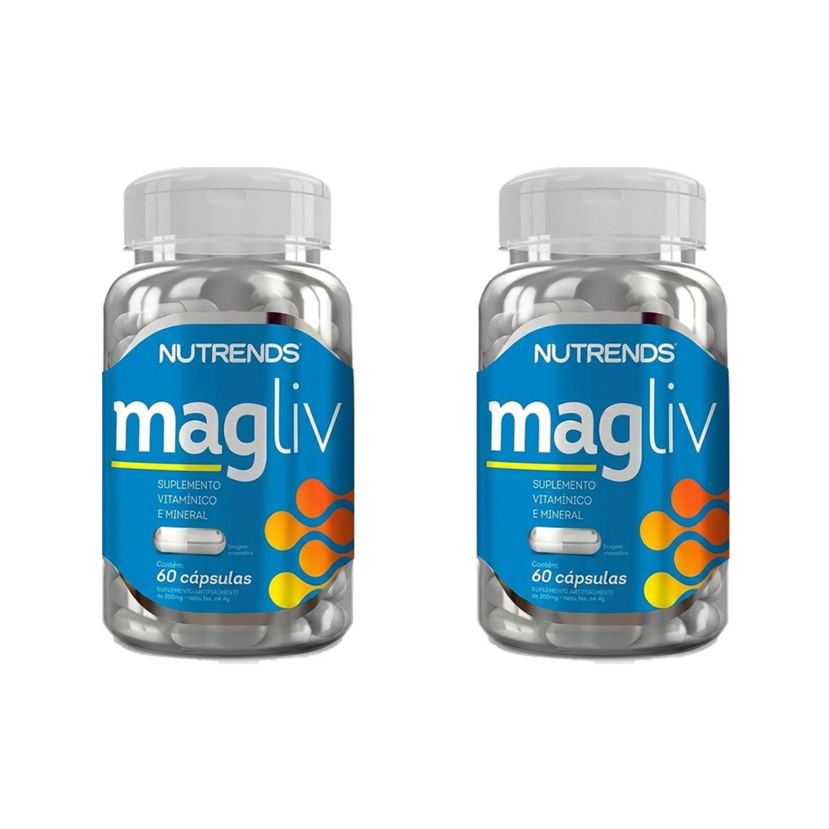 Kit 2X Magliv Vitaminas 740mg - 60 C�psulas - Nutrends