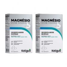 Kit 2X Magn�sio 5 Dose M�xima - 60 C�psulas - Katigu�