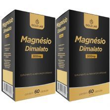 Kit 2X Magn�sio Dimalato - 60 C�psulas - Gold Lab