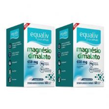 Kit 2X Magn�sio Dimalato - 60 Comprimidos - Equaliv
