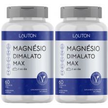 Kit 2X Magn�sio Dimalato Max - 60 C�psulas - Lauton Nutrition