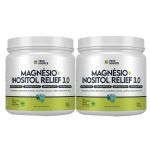 Kit 2X Magnesio + Inositol Relief 3.0 - 350g Capim Lim�o, Hortela e Erva Doce - True Source