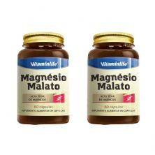 Kit 2X Magn�sio Malato - 60 C�psulas - VitaminLife