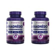 Kit 2X Magn�sio Tri Complex - 60 C�psulas - Sanavita