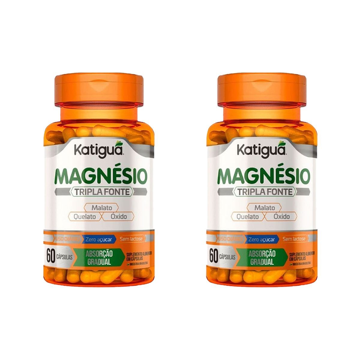 Kit 2X Magn�sio Tripla Fonte - 60 C�psulas - Katigu�