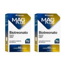 Kit 2X MagPlus Biotreonato - 60 C�psulas - Herbamed