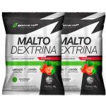 Kit 2X Malto Dextrin - 1000g Refil Morango Silvestre - BodyAction