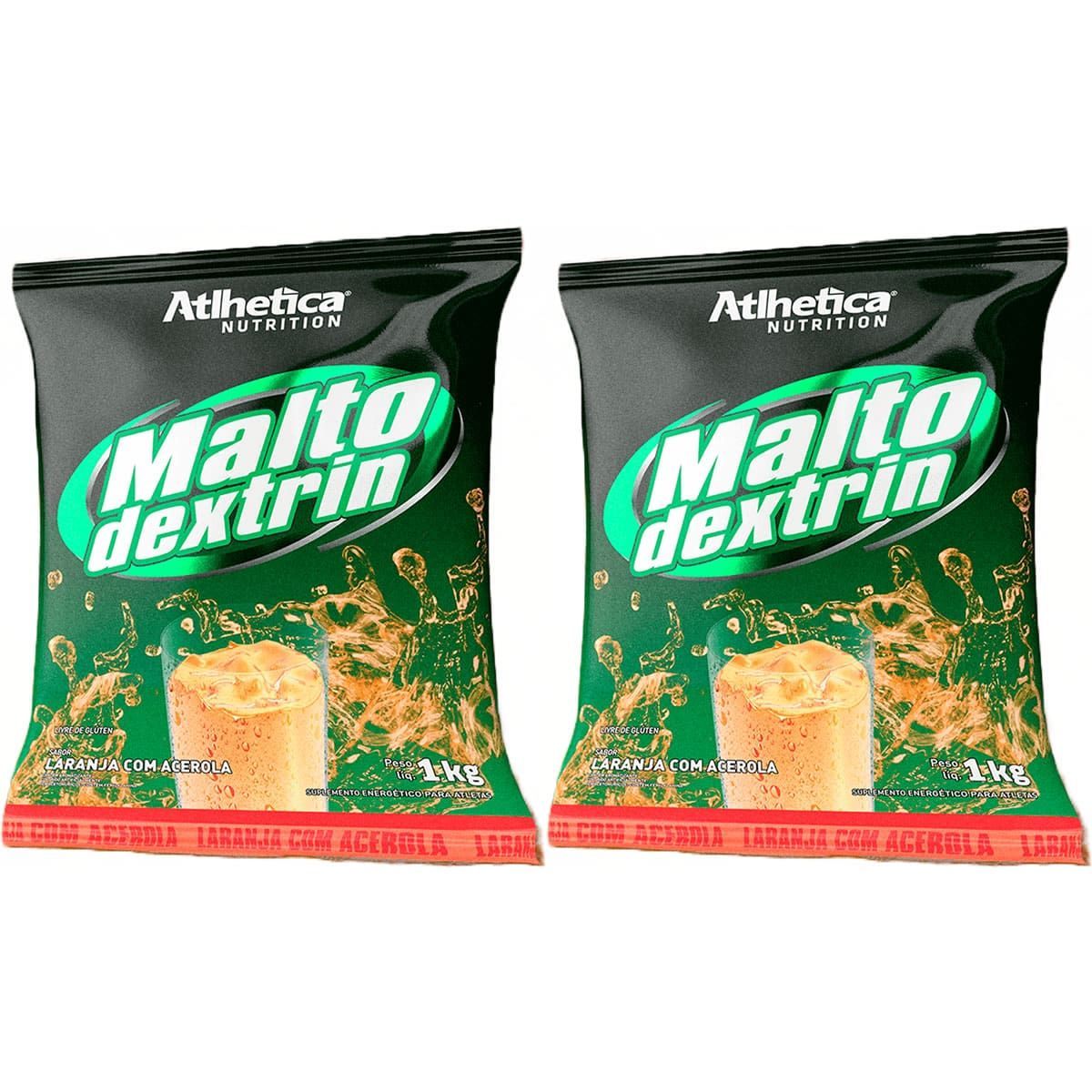Kit 2X Maltodextrin - 1000g Laranja com Acerola - Atlhetica Nutrition
