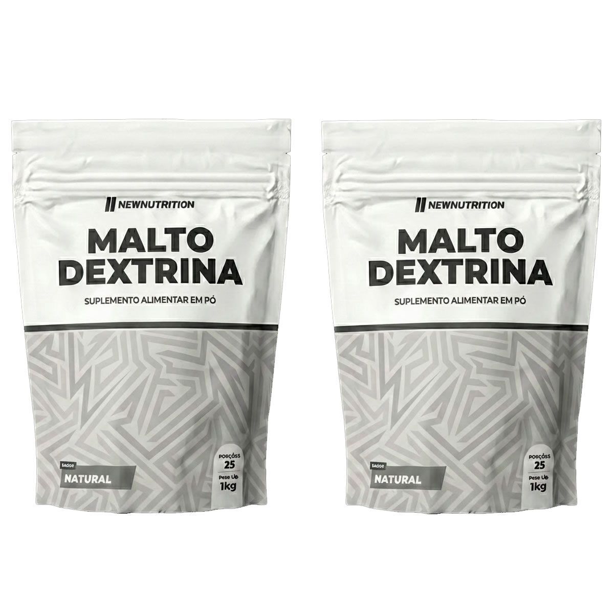 Kit 2X Maltodextrina - 1000g Refil Natural - NewNutrition