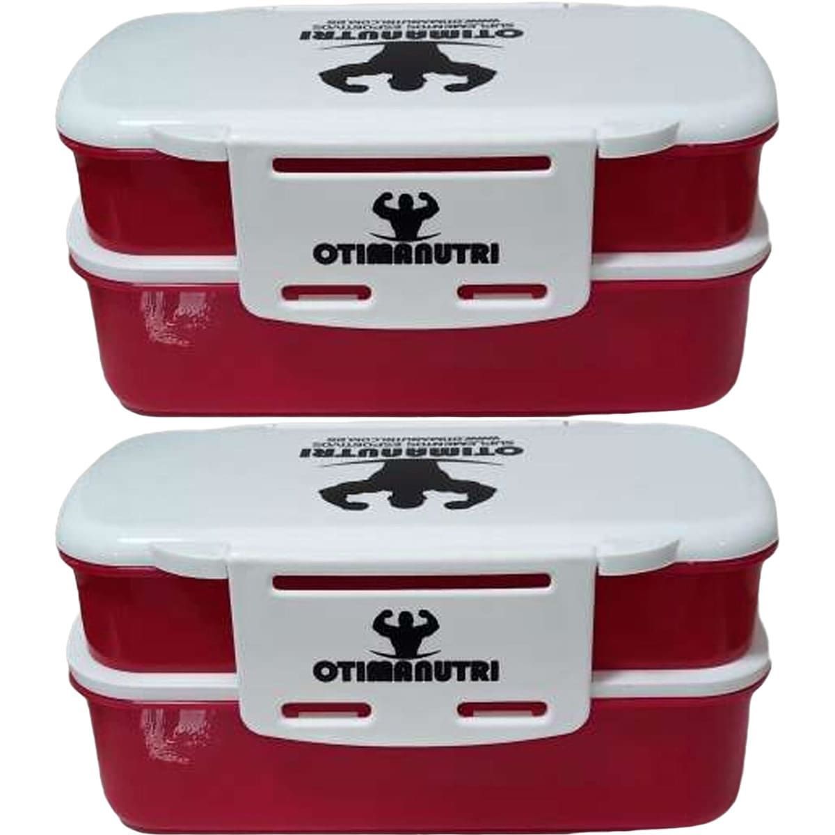 Kit 2X Marmiteira Vermelha - OtimaNutri