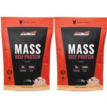 Kit 2X Mass Beef Protein - 3000g Refil Baunilha - New Millen