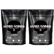 Kit 2X Mass Gainer - 3000g Refil Chocolate - Black Skull