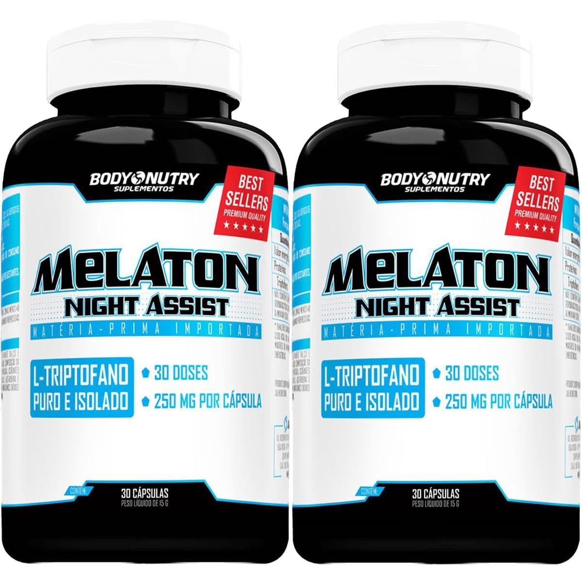 Kit 2X Melaton Night Assist - 30 C�psulas - Body Nutry