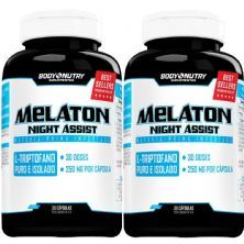 Kit 2X Melaton Night Assist - 30 C�psulas - Body Nutry