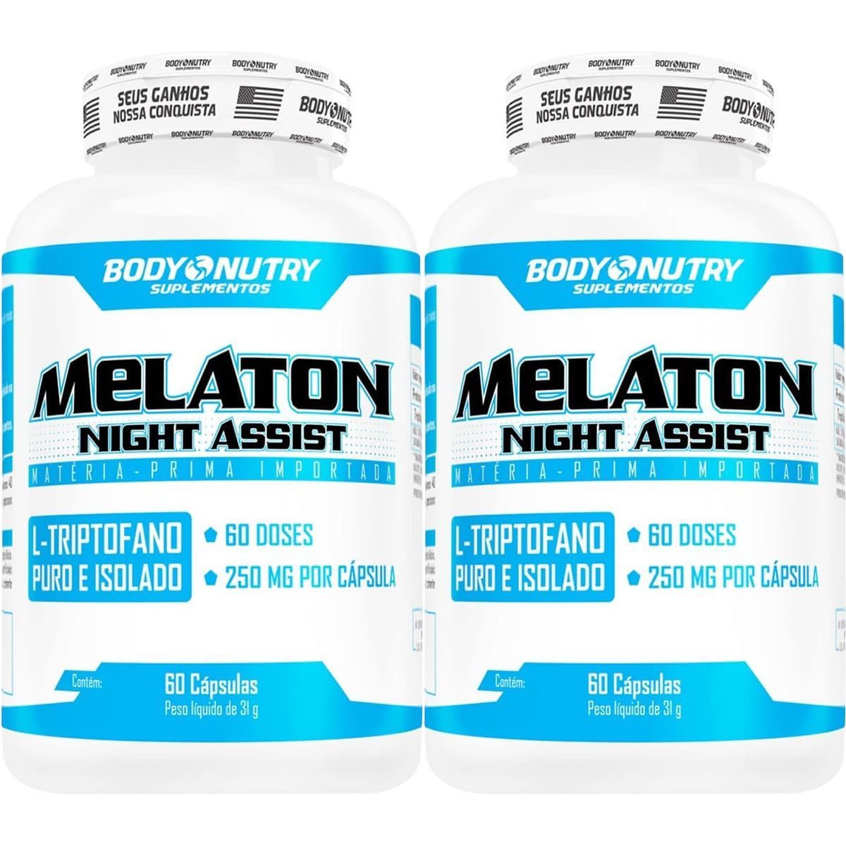 Kit 2X Melaton Night Assist Clinical Labs - 60 C�psulas - Body Nutry