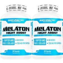Kit 2X Melaton Night Assist Clinical Labs - 60 C�psulas - Body Nutry