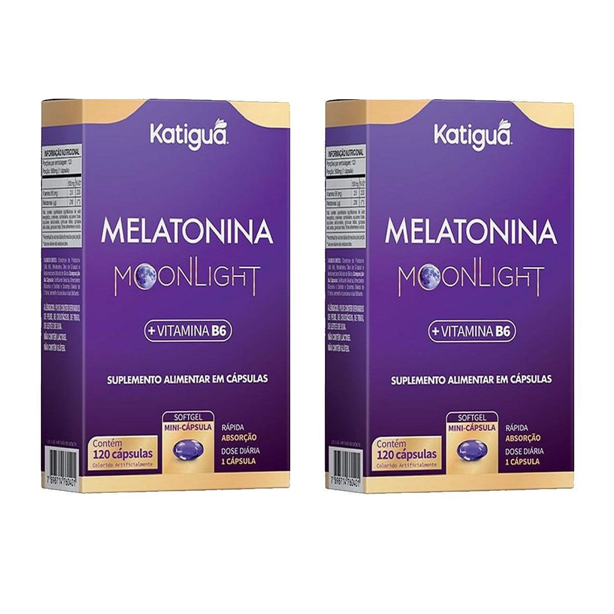 Kit 2X Melatonina 210mcg - 120 C�psulas - Katigu�