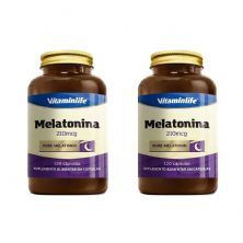 Kit 2X Melatonina 210mcg - 120 C�psulas - VitaminLife