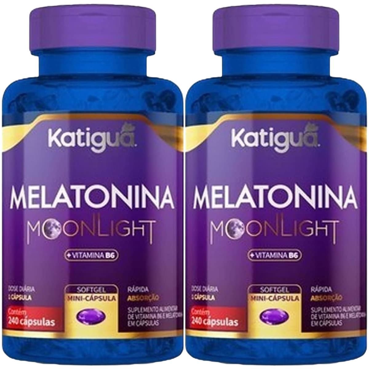 Kit 2X Melatonina 210mcg - 240 C�psulas - Katigu�
