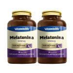 Kit 2X Melatonina 210mcg - 60 C�psulas - VitaminLife