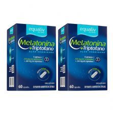 Kit 2X Melatonina e Triptofano - 60 C�psulas - Equaliv