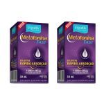 Kit 2X Melatonina Fast Gotas - 30ml Menta - Equaliv
