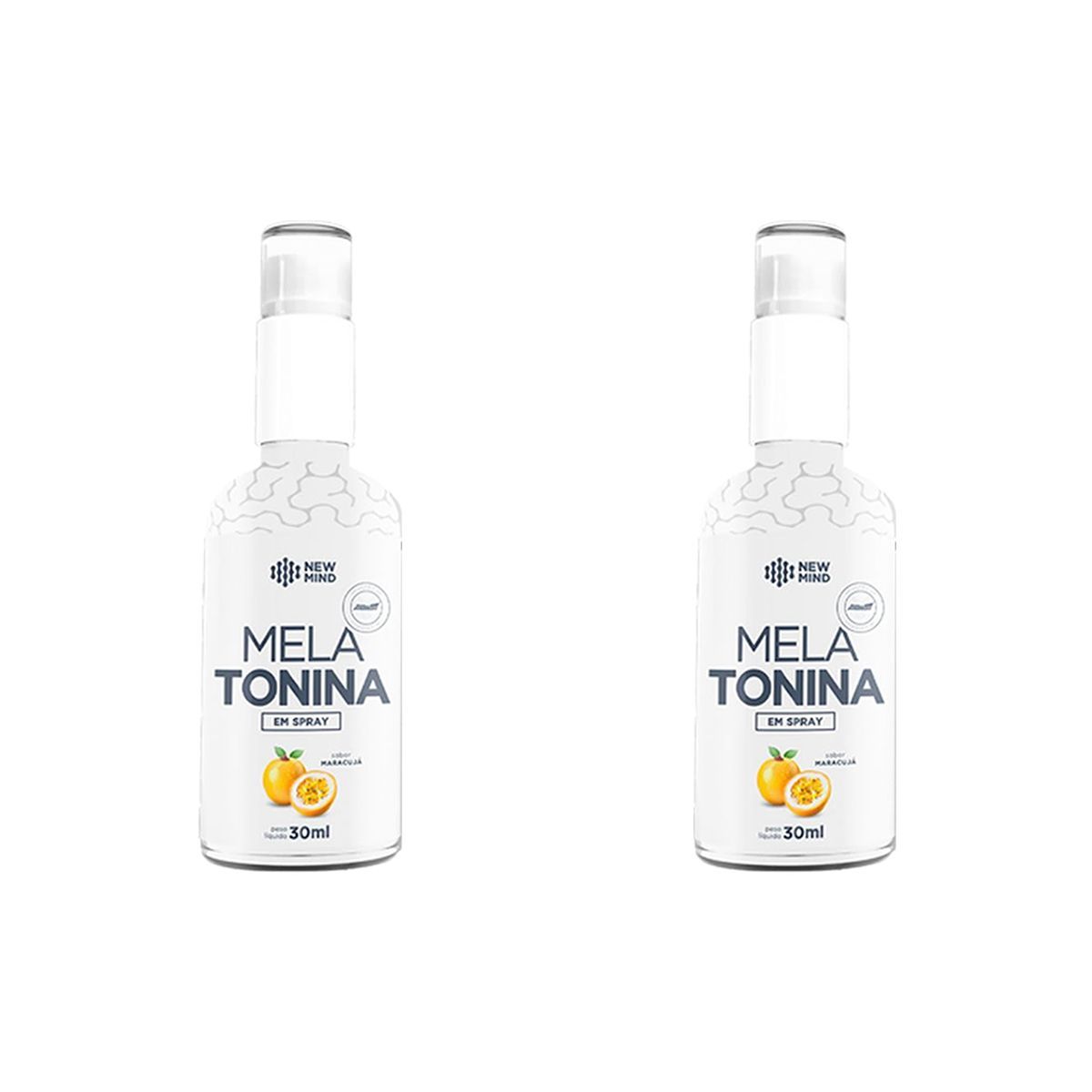 Kit 2X Melatonina New Mind - 30ml Maracuj� - New Millen