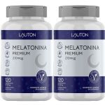 Kit 2X Melatonina Premium 210mcg - 120 Comprimidos - Lauton Nutrition