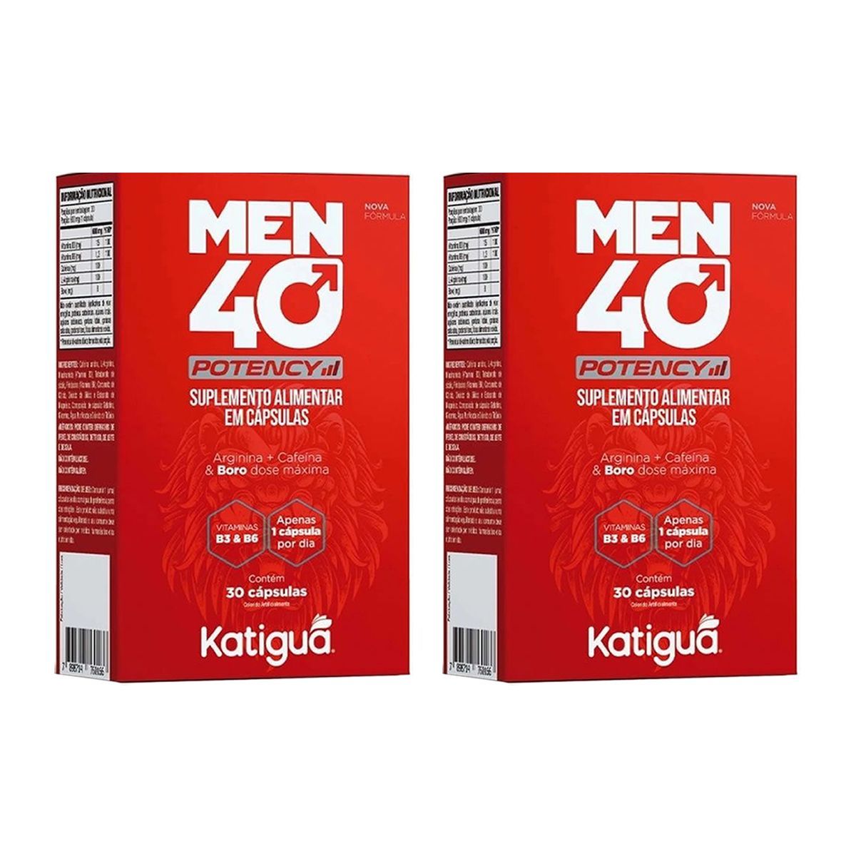 Kit 2X Men40 Potency - 30 C�psulas - Katigu�