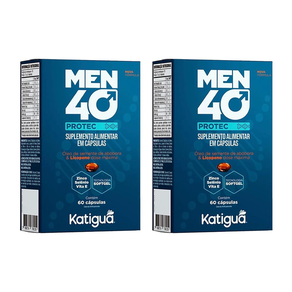 Kit 2X Men40 Protec 640mg - 60 C�psulas - Katigu�