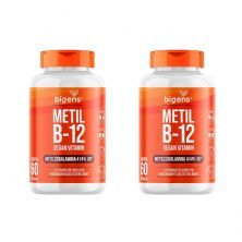 Kit 2X Metil B12 Vegan Vitamin - 60 C�psulas - Bigens
