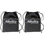 Kit 2X Mochila Saco Nylon - Preta com Branco - Atlhetica Nutrition