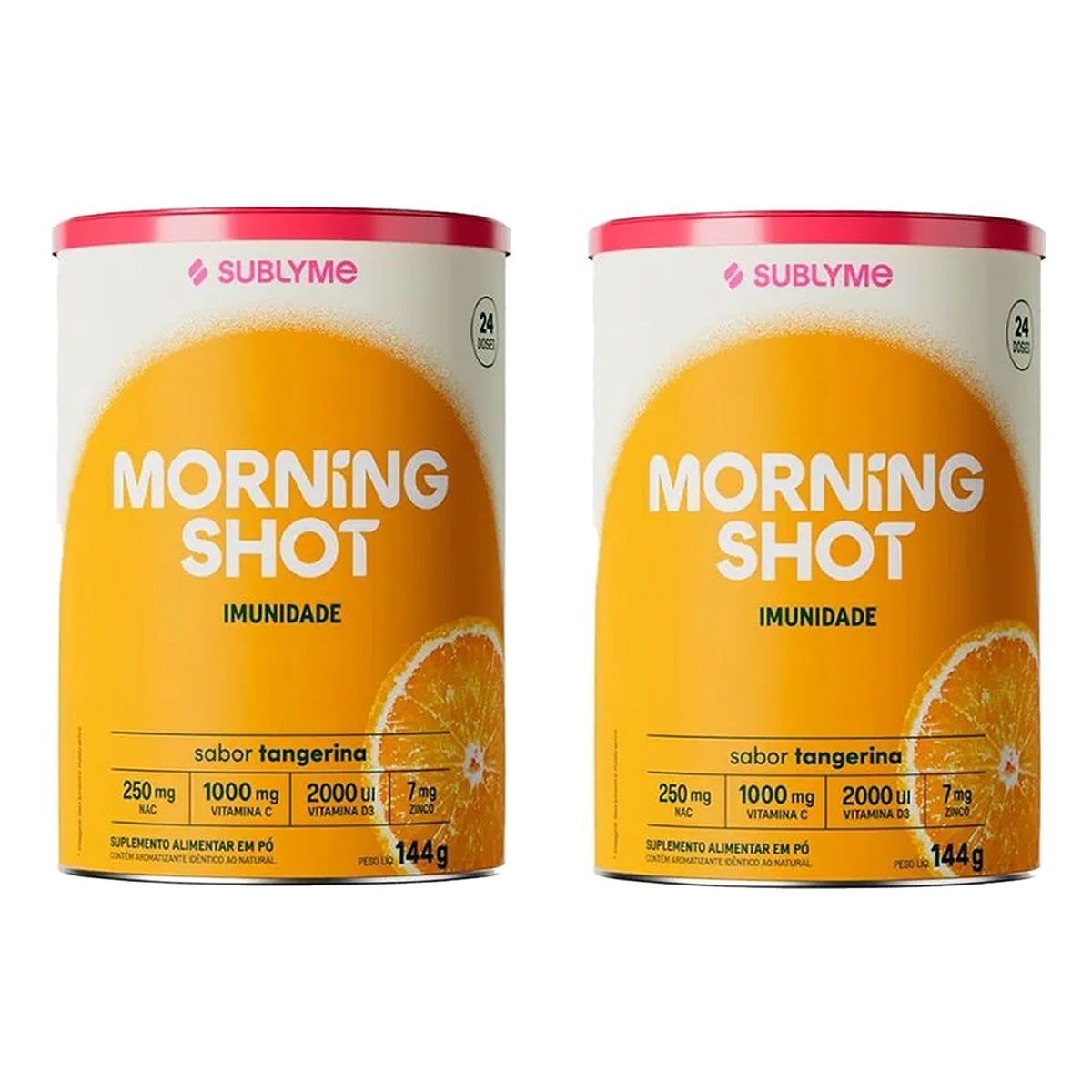 Kit 2X Morning Shot - 144g Tangerina - Sublyme