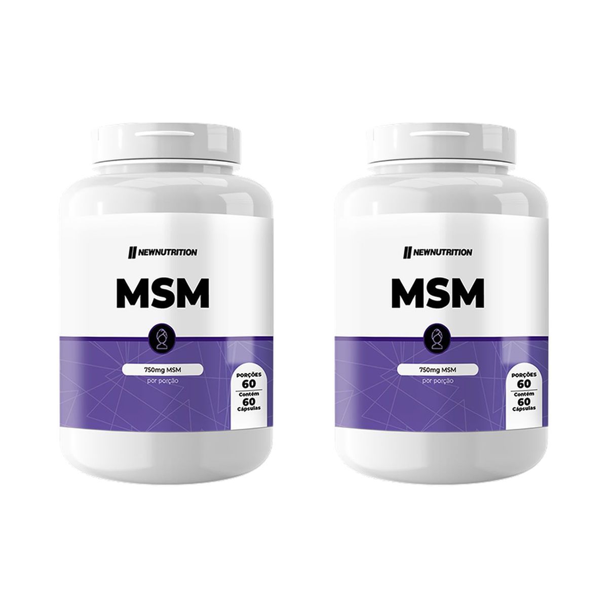 Kit 2X Msm - 750mg 60 C�psulas - NewNutrition