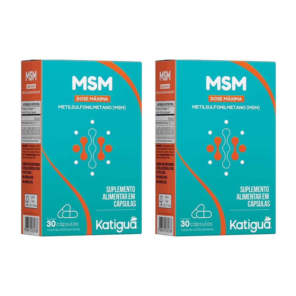 Kit 2X MSM Dose M�xima - 30 C�psulas - Katigu�