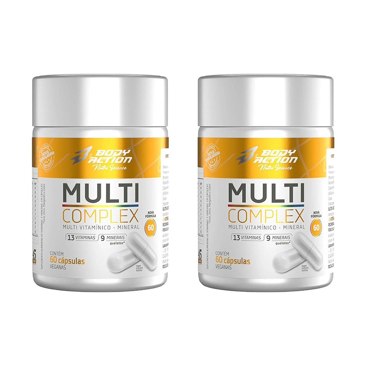 Kit 2X Multi Complex - 60 C�psulas - Body Action