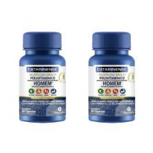 Kit 2X Multi Polivitaminico Homem - 60 C�psulas - Catarinense Nutri��o