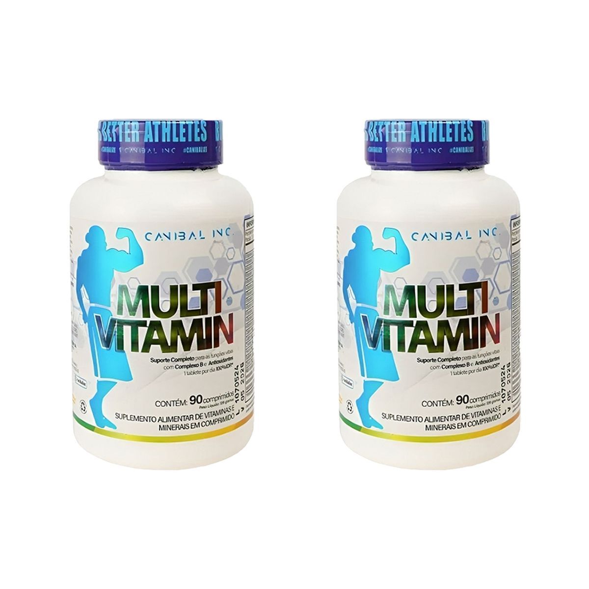Kit 2X Multi Vitamin - 90 Tabletes - Canibal