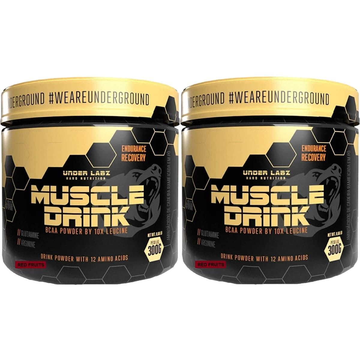 Kit 2X Muscle Drink And More - 300g Red Fruits - Under Labz