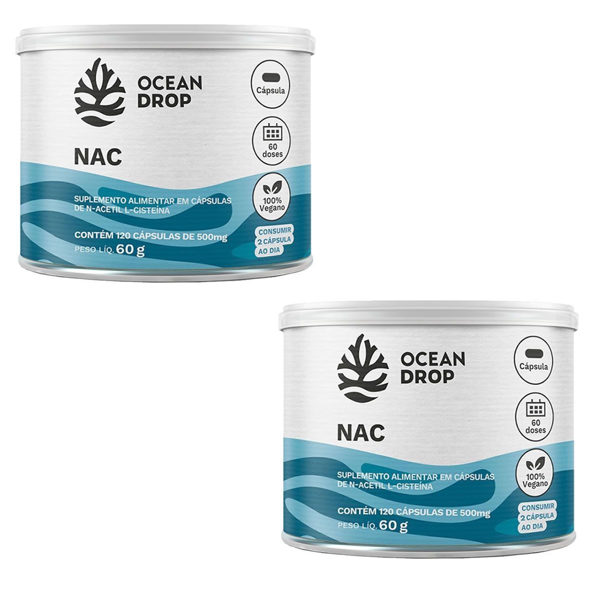 Kit 2X NAC -  120 C�psulas - Ocean Drop