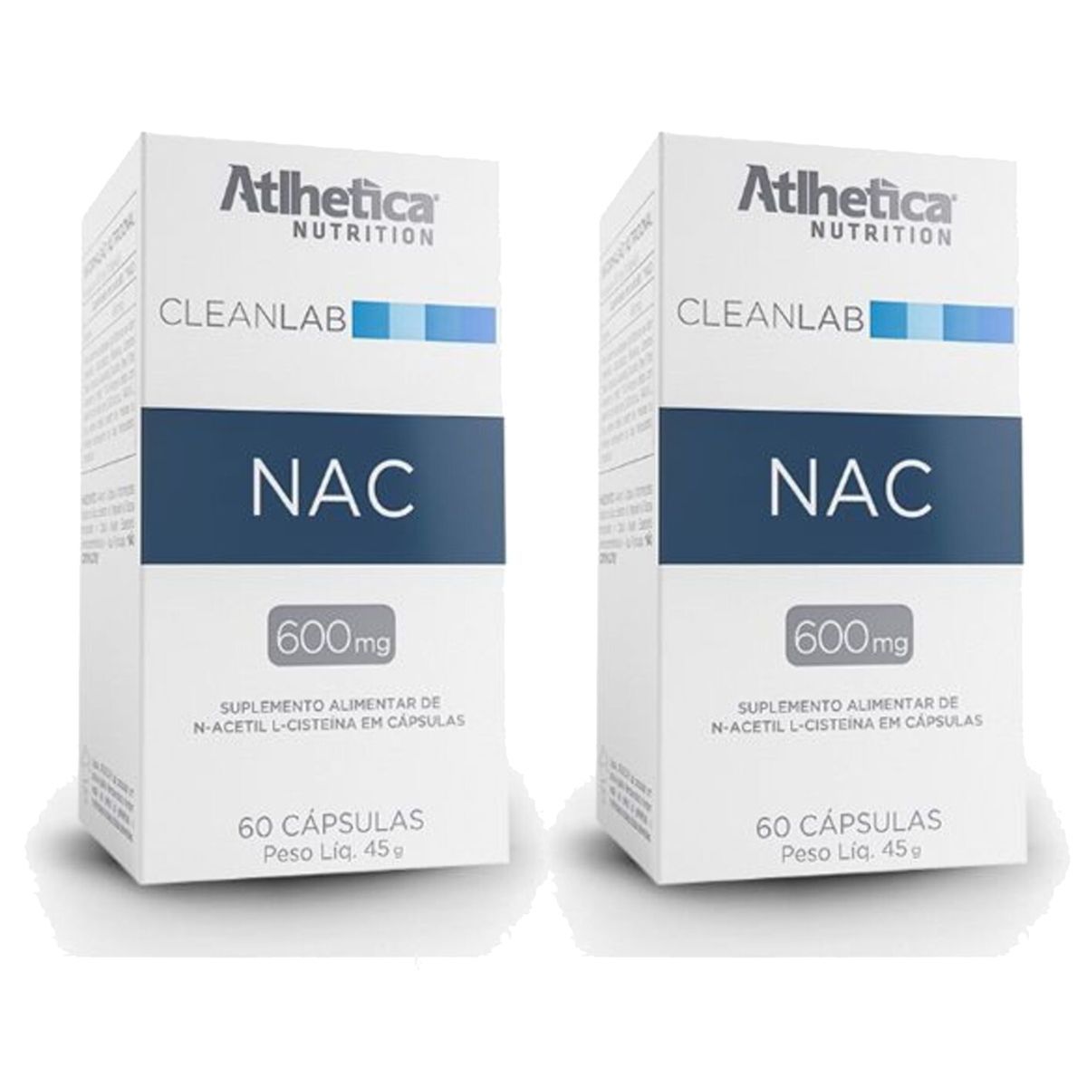 Kit 2X NAC 600mg - 60 C�psulas - Atlhetica Nutrition