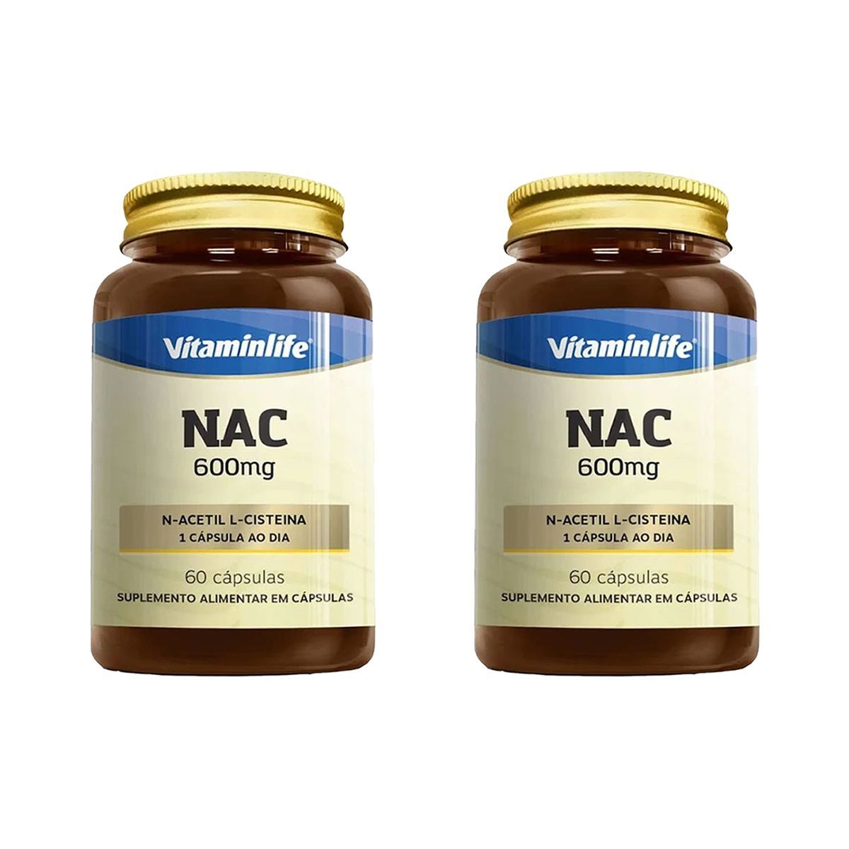 Kit 2X NAC 600mg - 60 C�psulas - VitaminLife